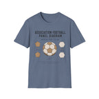 Association Football Panel Diagram T-Shirt