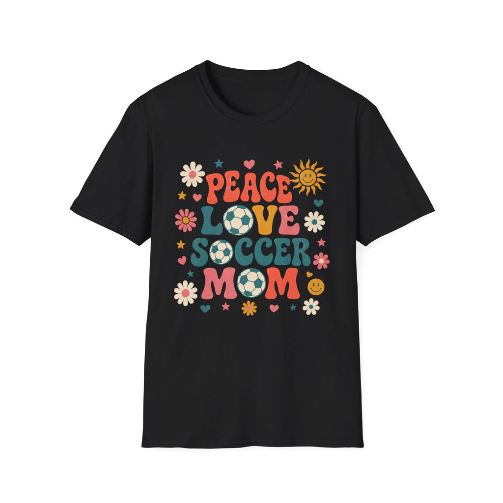 Peace Love Soccer Mom T-Shirt