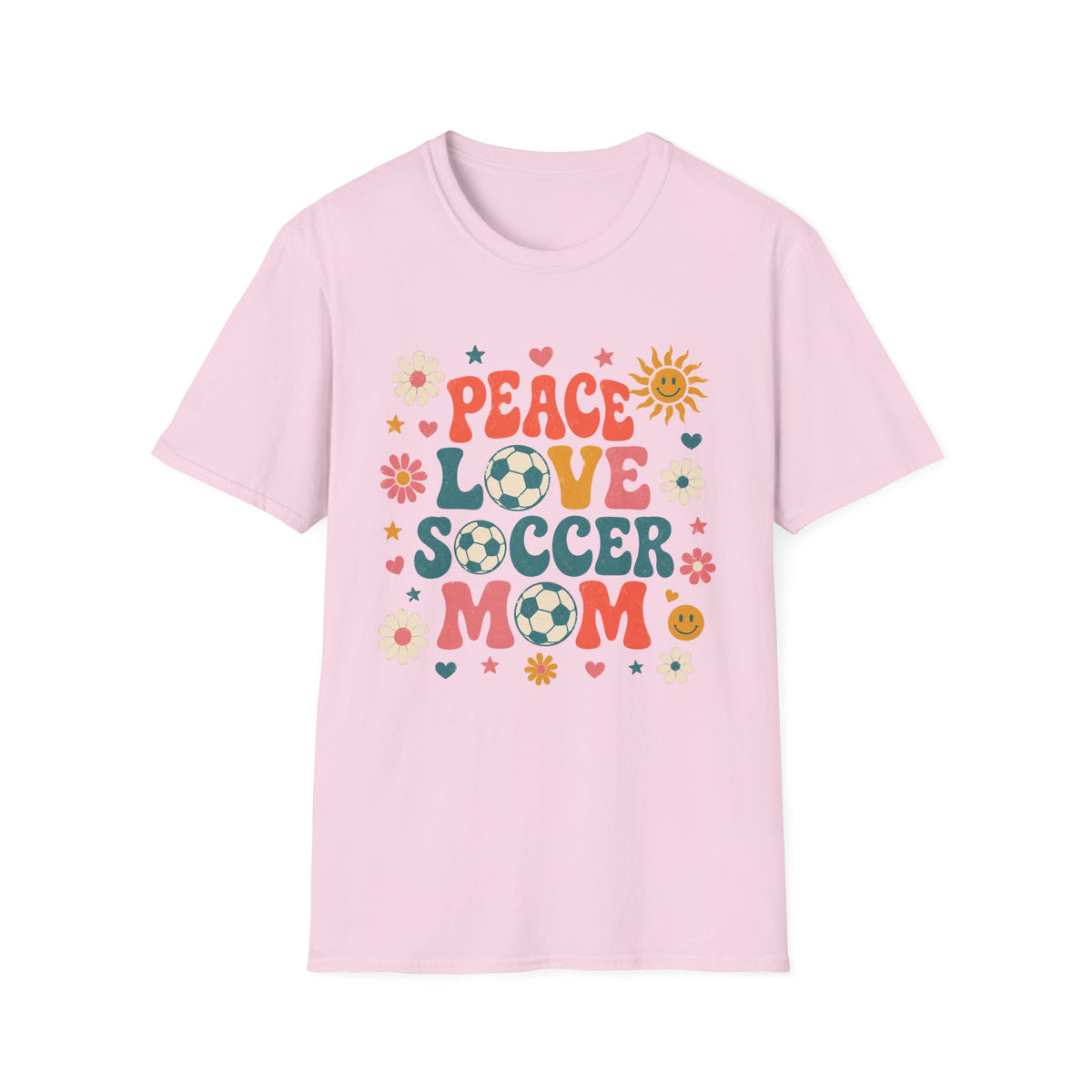 Peace Love Soccer Mom T-Shirt