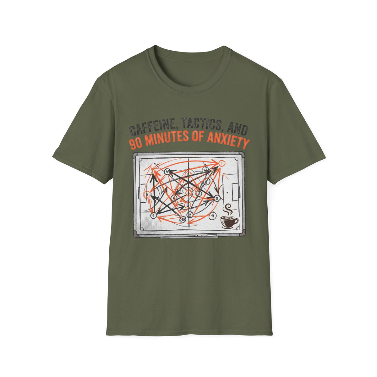 Association Football Panel Diagram T-Shirt