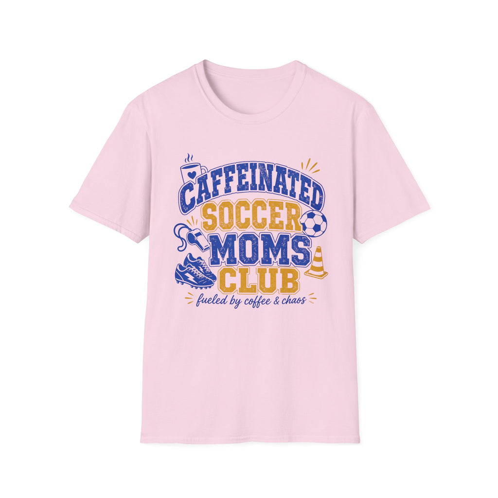 Caffeinated Soccer Moms Club T-Shirt
