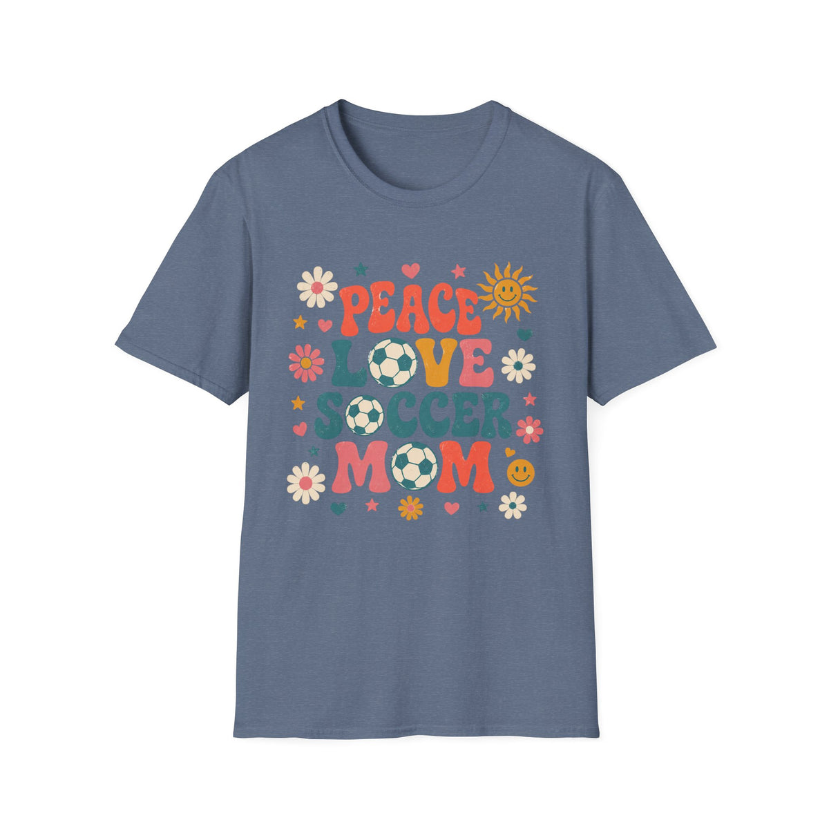 Peace Love Soccer Mom T-Shirt