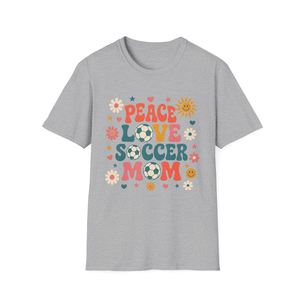 Peace Love Soccer Mom T-Shirt