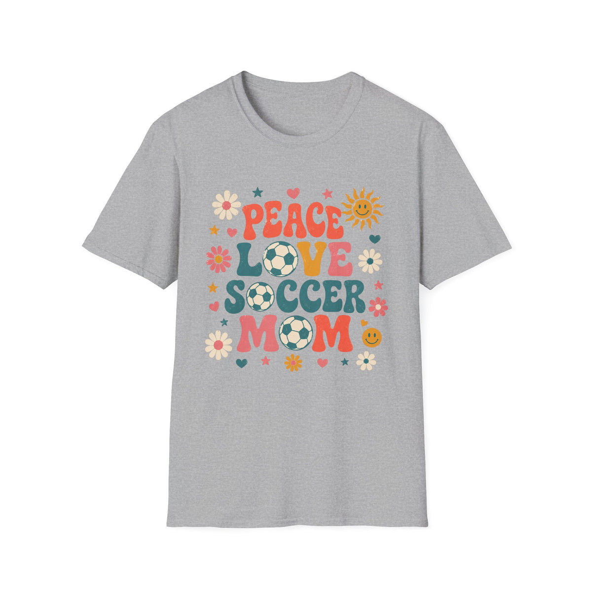 Peace Love Soccer Mom T-Shirt