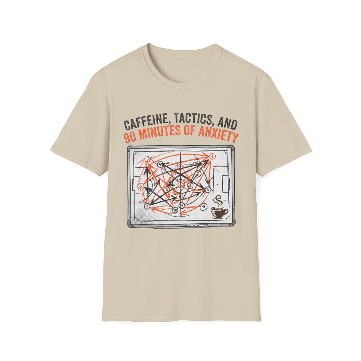 Association Football Panel Diagram T-Shirt