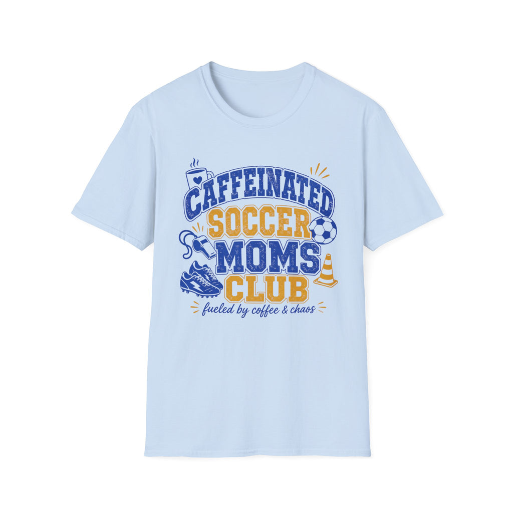 Caffeinated Soccer Moms Club T-Shirt