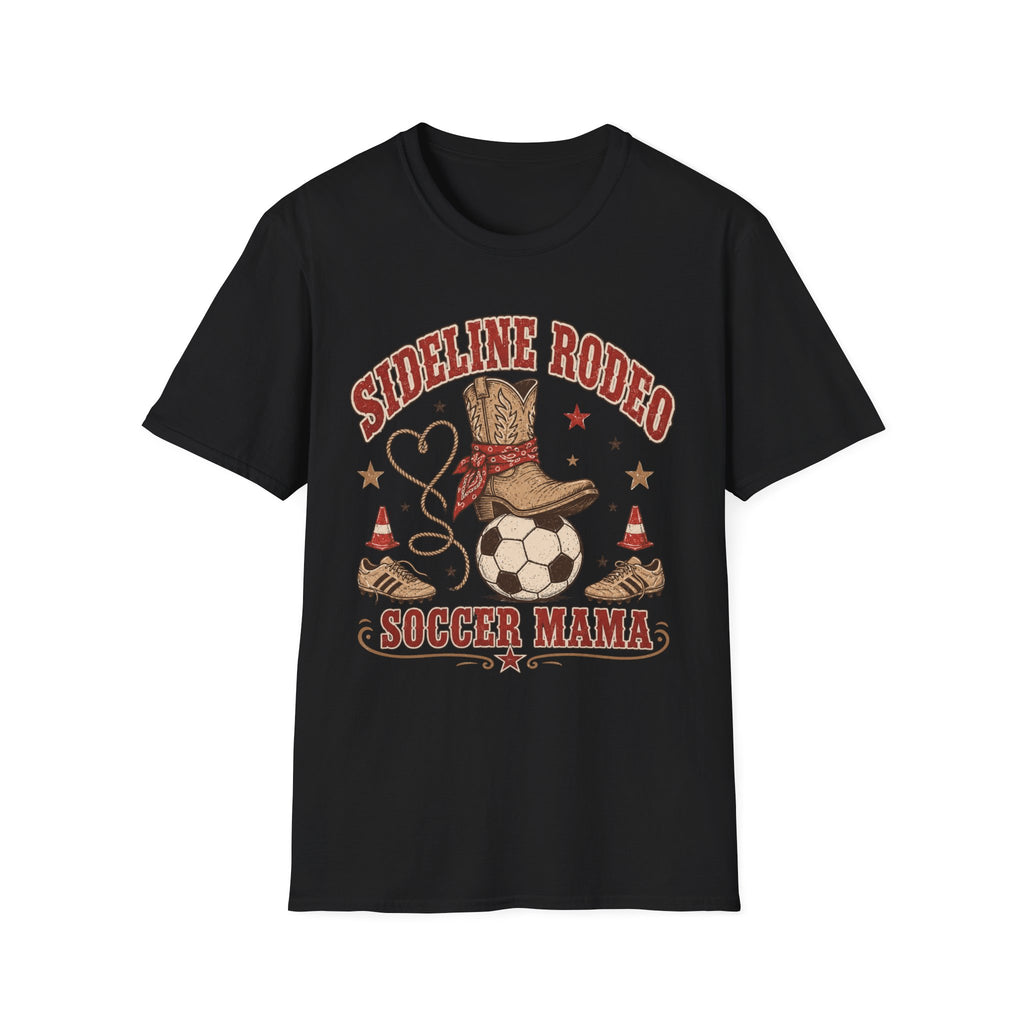 Sideline Rodeo Soccer Mama T-Shirt