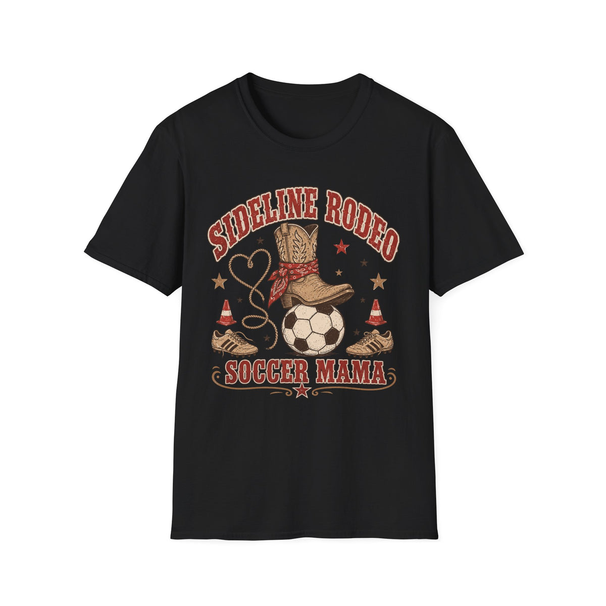Sideline Rodeo Soccer Mama T-Shirt