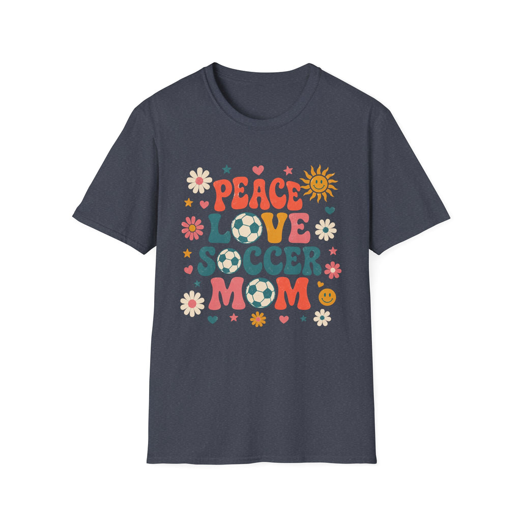 Peace Love Soccer Mom T-Shirt