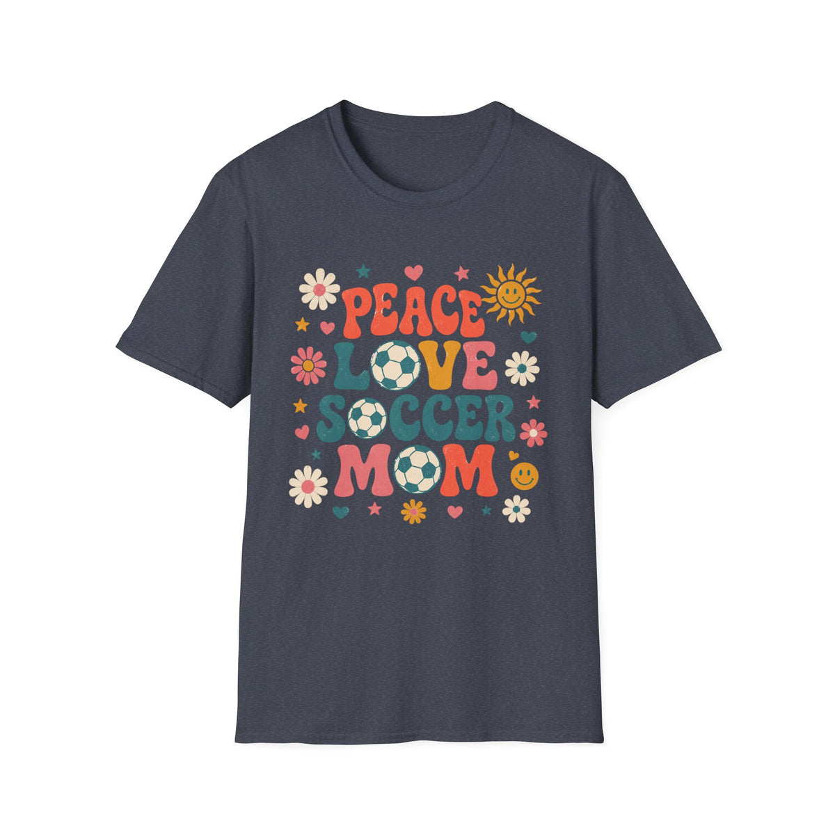 Peace Love Soccer Mom T-Shirt
