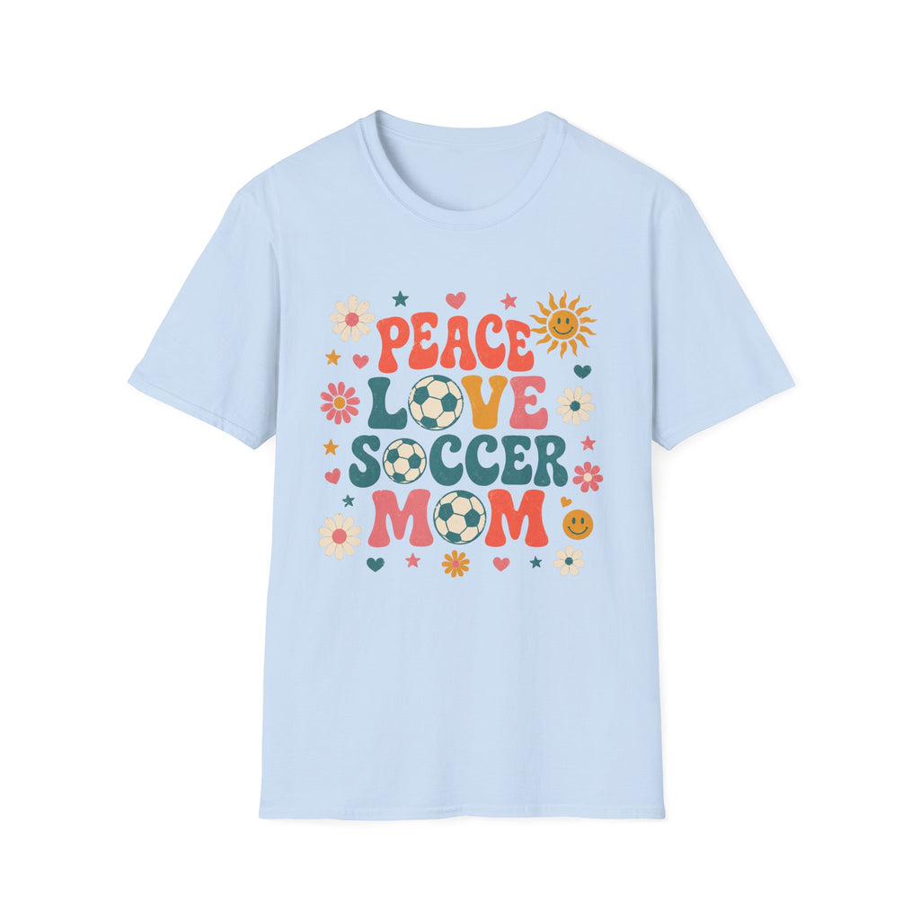 Peace Love Soccer Mom T-Shirt