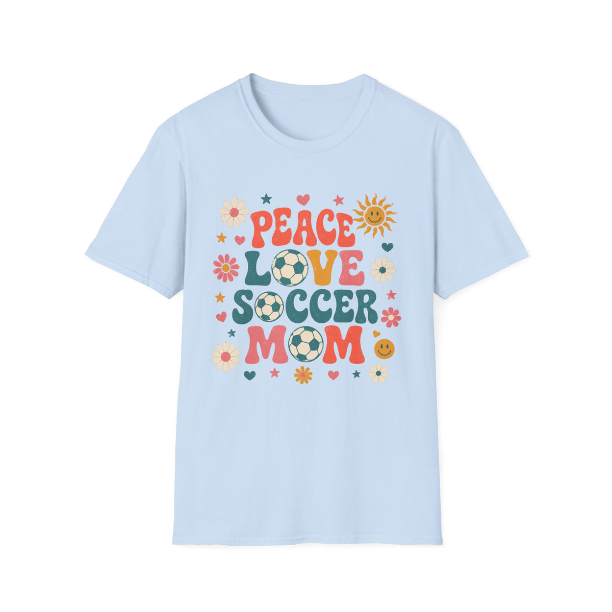 Peace Love Soccer Mom T-Shirt
